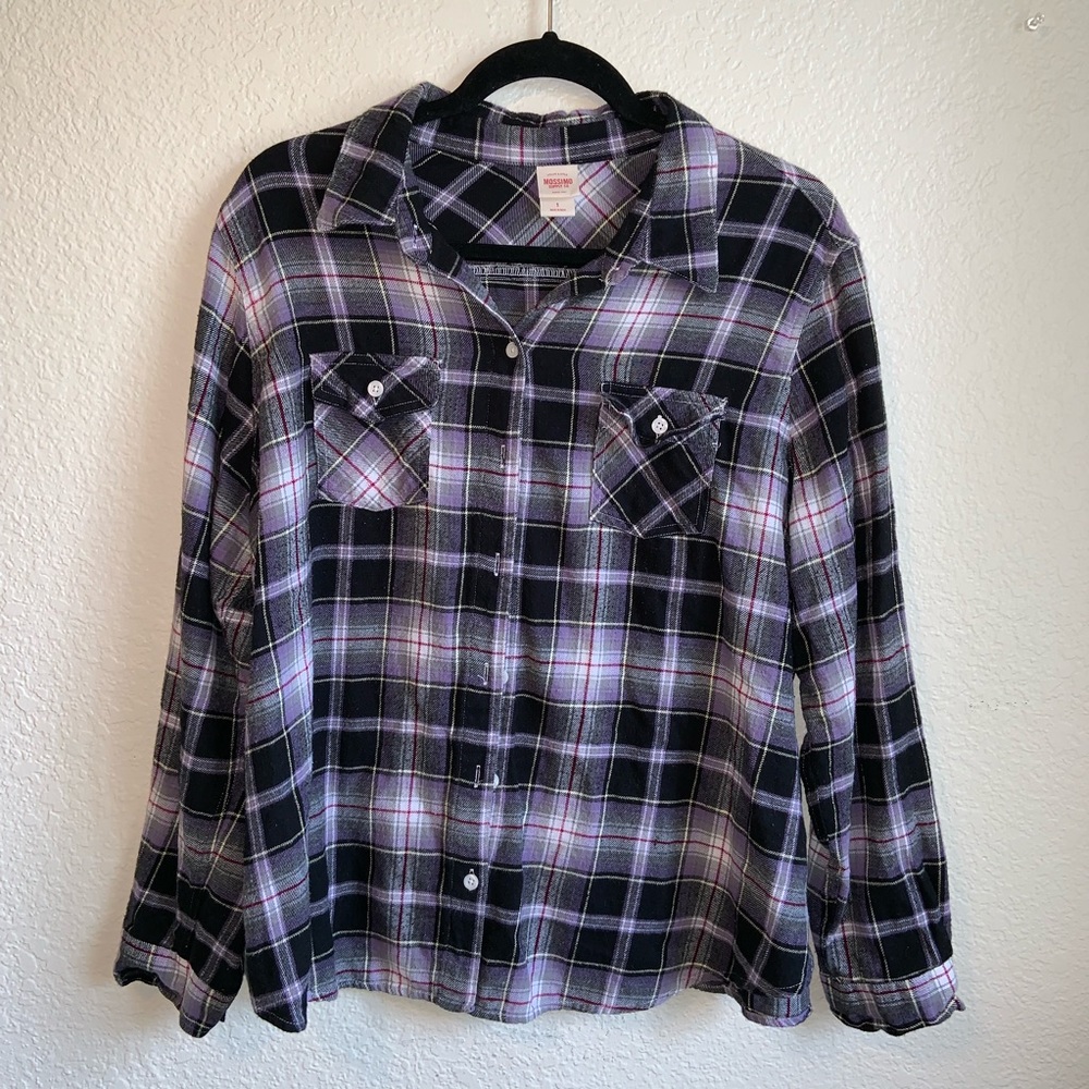 Purple and Black Mossimo Flannel.
